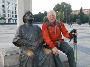 With another Camino pilgrim!